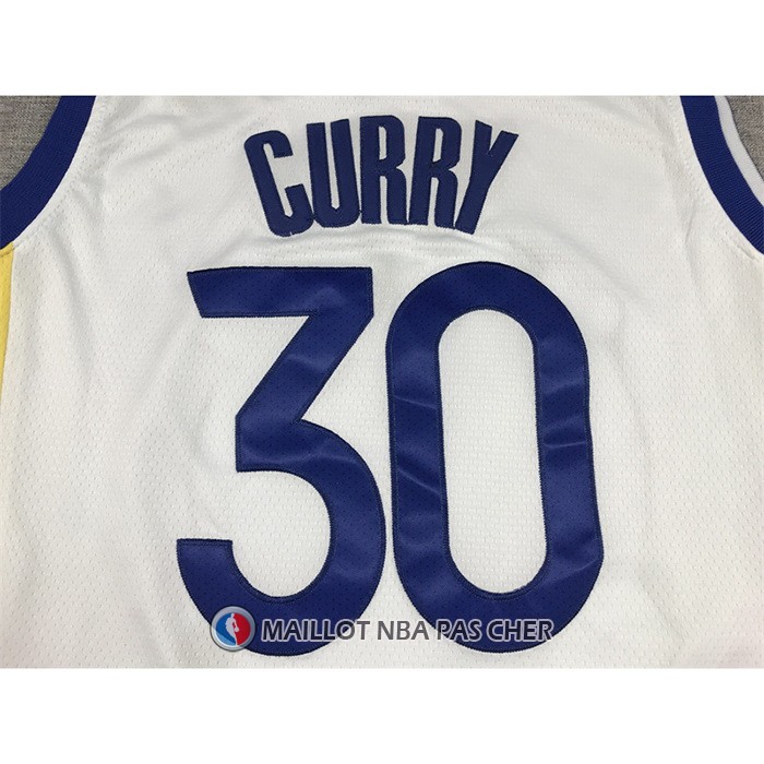 Maillot Golden State Warriors Stephen Curry NO 30 Association 2022-23 Blanc